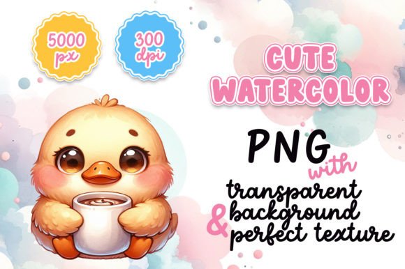 Cute Watercolor Duck with Hot Cocoa Review