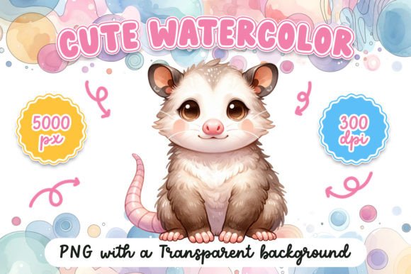 Cute Watercolor Opossum: An Embroidery Review