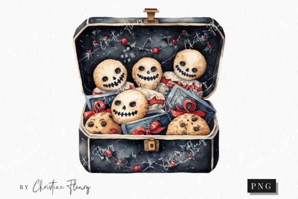Watercolor Goth Cookies Clipart: An Embroidery Review