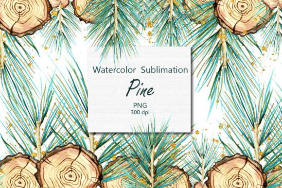Watercolor Pine Sublimation Illustrations Review