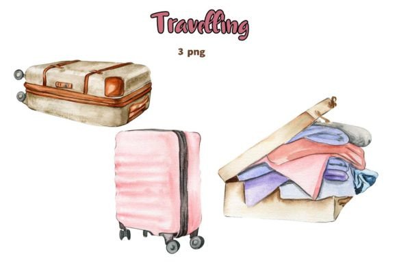 Watercolor Travelling Cases Illustrations Review