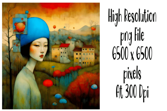 Watercolor Woman Portrait: Illustrations for Digital Products