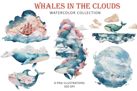 Whales in the Clouds Watercolor: An Embroidery Review